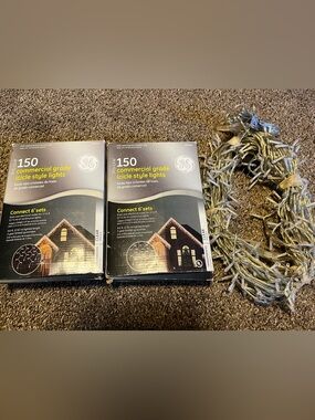 White/Blue Holiday Lights - 400+ Commercial Grade LEDs